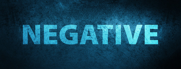 Negative special blue banner background