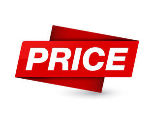 Price premium red tag sign