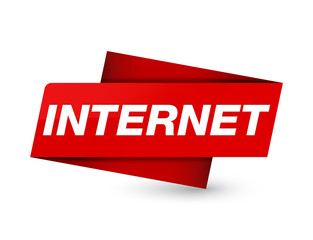 Internet premium red tag sign