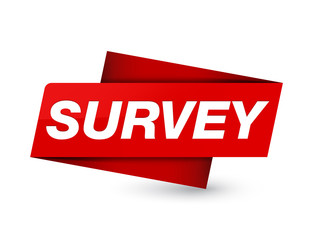 Survey premium red tag sign