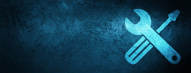 Tools icon special blue banner background