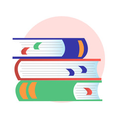 simple vector study  books icon