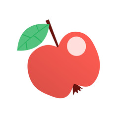 simple vector apple icon