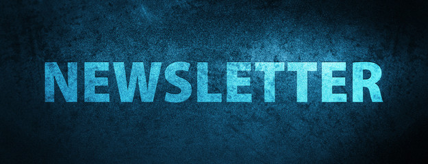 Newsletter special blue banner background