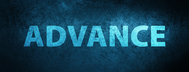 Advance special blue banner background