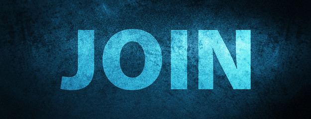 Join special blue banner background