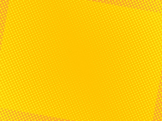 Pop art comic background halftone dots.