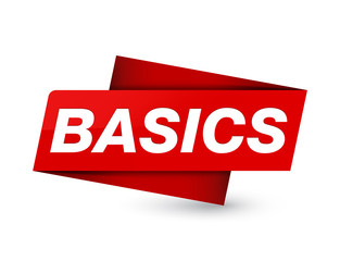 Basics premium red tag sign