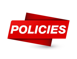 Fototapeta premium Policies premium red tag sign