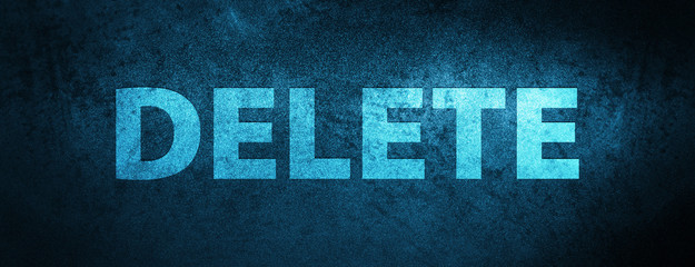 Delete special blue banner background