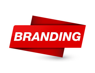 Branding premium red tag sign