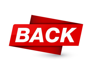 Back premium red tag sign