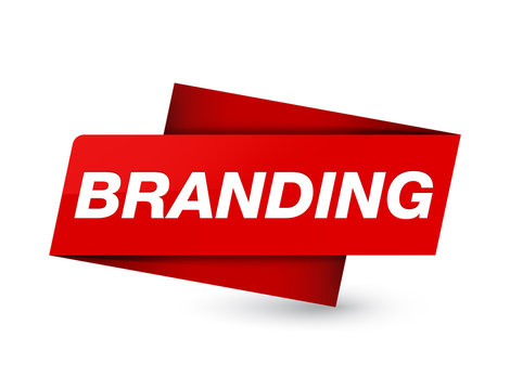 Branding premium red tag sign