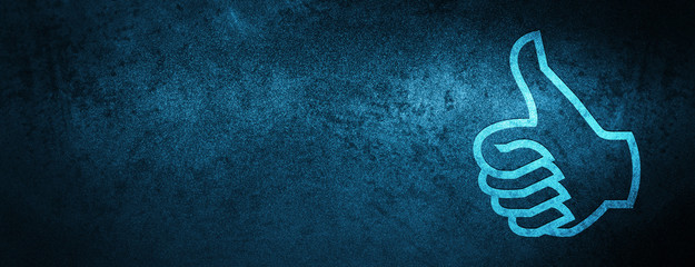 Like icon special blue banner background
