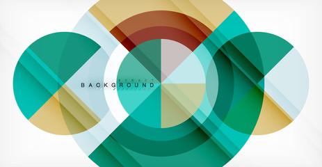 Obraz premium Vector circle abstract background