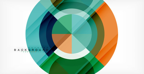 Obraz premium Vector circle abstract background