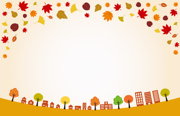 秋冬の森 紅葉と動物の柄模様の背景イラスト Wall Mural Dragontiger8 秋冬の森 紅葉と動物の柄模様の背景イラスト Wall Mural Dragontiger8