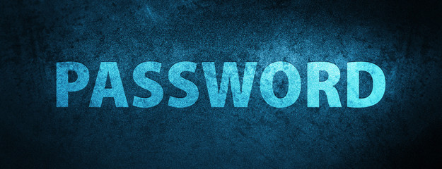 Password special blue banner background