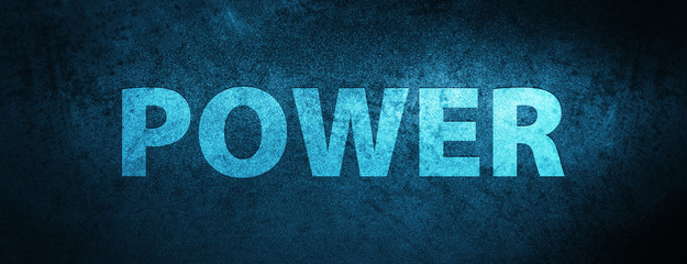 Power special blue banner background