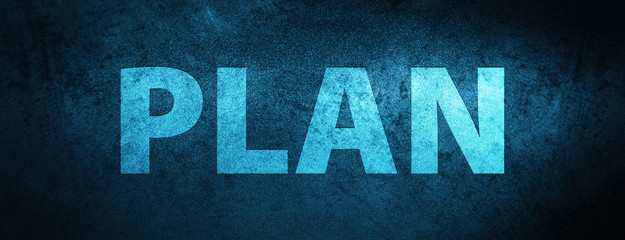 Plan special blue banner background