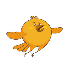 Character cartoon chicken flying, sticker emoticon, for site, info graphics, video, animation, websites