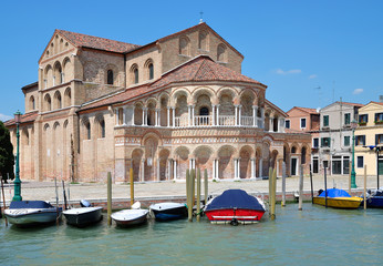 die Kirche Santa Maria e Donato auf der Laguneninsel Murano,Venedig,Adria,Italien