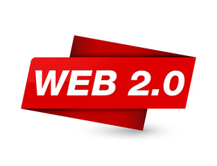Web 2.0 premium red tag sign