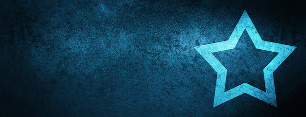 Fototapeta premium Star icon special blue banner background