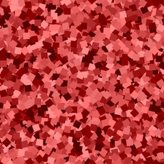 Glitter seamless texture. Adorable red particles. Endless pattern made of sparkling squares. Eminent