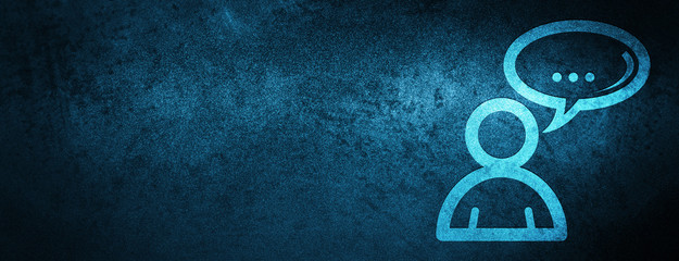 Fototapeta na wymiar Social network icon special blue banner background