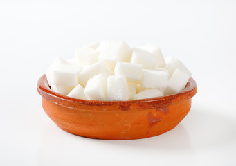 white sugar cubes