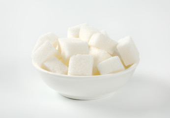 white sugar cubes