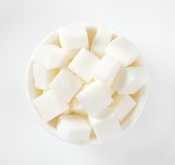 white sugar cubes