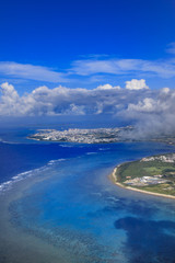 Ishigaki city bird's eye view