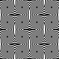 Abstract seamless black and white pattern