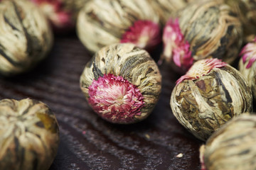Blooming flowering tea