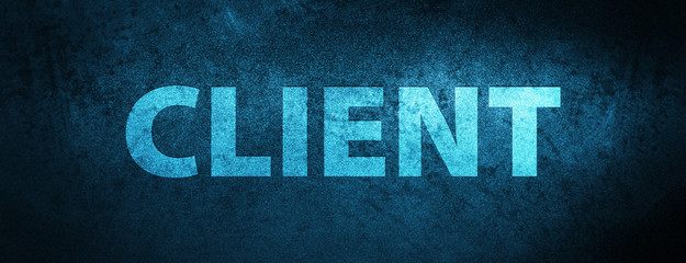Client special blue banner background