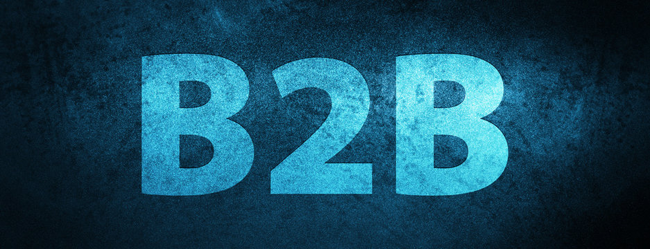 B2b special blue banner background