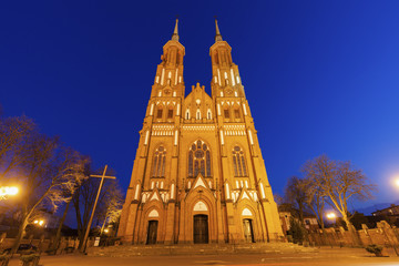 Fototapeta na wymiar Church Of the Blessed Virgin Mary in Siedlce