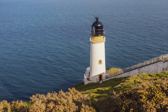 Maughold Head Lighthouse on the Isle of Man