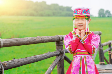 Prairie Mongolia dress girl