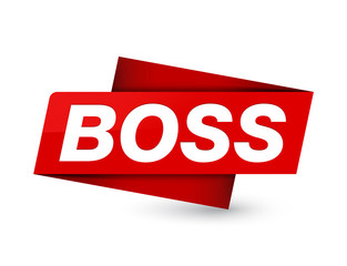Boss premium red tag sign