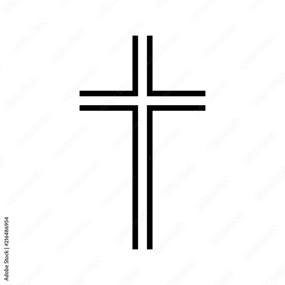 Canvas Prints vector cross icon