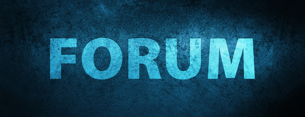 Forum special blue banner background