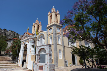 Fototapeta na wymiar Agios Panteleimonas Church at Rhodes