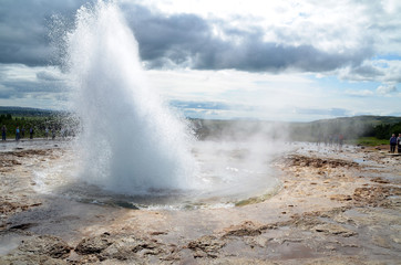 Thermal steam in Iceland