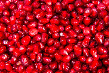 Texture of the garnet seeds for the background