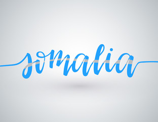 Country Name Written on White Background :  Vector Illustration