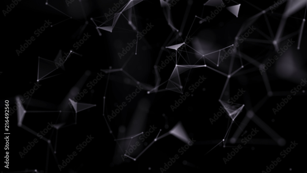 Poster plexus effect. connection technology background. abstract background polygonal. polygon modern patte