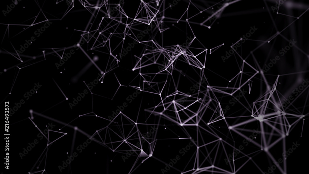 Poster plexus effect. connection technology background. abstract background polygonal. polygon modern patte